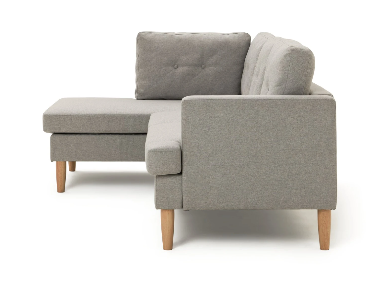 Habitat Joshua Self Assembly Left Hand Corner Sofa - Grey 9 Habitat Joshua Self Assembly Left Hand Corner Sofa - Grey - Image 7