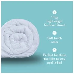 Slumberdown Light & Cool 1 Tog Duvet - Single 14 Slumberdown Light & Cool 1 Tog Duvet - Single -Home Sales Store 1251449 R Z003A