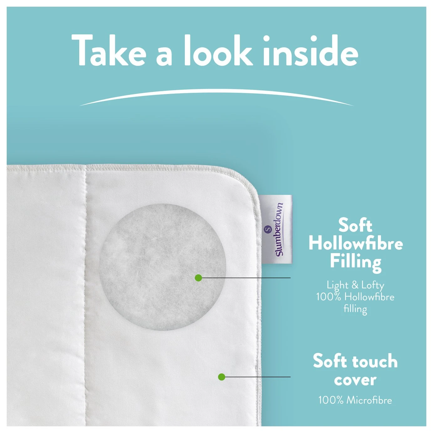 Slumberdown Light & Cool 1 Tog Duvet - Single 5 Slumberdown Light & Cool 1 Tog Duvet - Single - Image 3