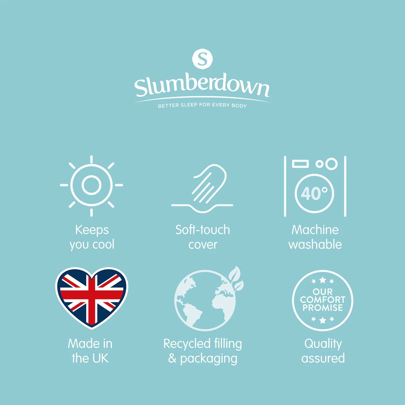 Slumberdown Light & Cool 1 Tog Duvet - Single 13 Slumberdown Light & Cool 1 Tog Duvet - Single - Image 11
