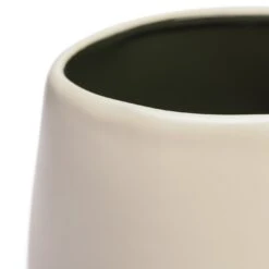 Habitat Curve White Ceramic Planter -Home Sales Store 1259290 R Z005A