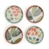 Habitat X Kew Set Of 4 Ceramic Botanical Coasters -Home Sales Store 1300541 R Z001A