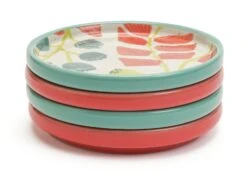 Habitat X Kew Set Of 4 Ceramic Botanical Coasters -Home Sales Store 1300541 R Z004A