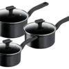 Tefal Total 3 Piece Non Stick Pan Set - Black -Home Sales Store 1303799 R Z001A