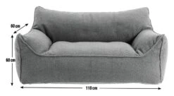 Habitat Kids Double Chair Bean Bag - Charcoal -Home Sales Store 1306789 R E001