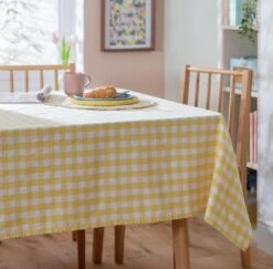 Habitat Checked Table Cloth - Yellow -Home Sales Store 1307379 R Z001C