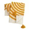 Habitat Geo Tufted Throw - White & Yellow - 125x150cm -Home Sales Store 1309944 R Z001A