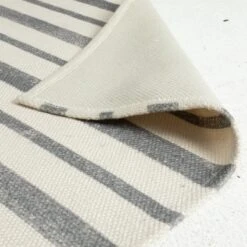 Habitat Grey Stripe Outdoor Rug -Home Sales Store 1340367 R Z003C