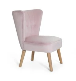 Habitat Alexis Velvet Cocktail Chair - Pink 17 Habitat Alexis Velvet Cocktail Chair - Pink -Home Sales Store 1341225 R Z004A