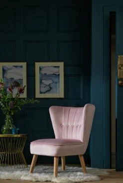 Habitat Alexis Velvet Cocktail Chair - Charcoal -Home Sales Store 1341256 R Z001C