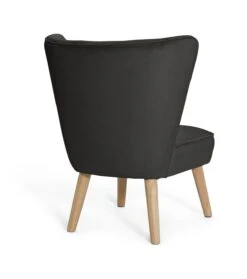 Habitat Alexis Velvet Cocktail Chair - Charcoal -Home Sales Store 1341256 R Z003A
