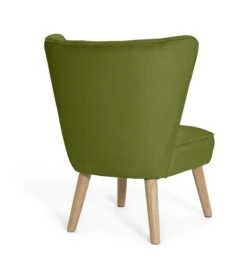 Habitat Alexis Velvet Cocktail Chair - Olive -Home Sales Store 1341287 R Z003A