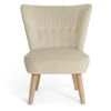 Habitat Alexis Velvet Cocktail Chair - Cream -Home Sales Store 1341294 R Z001A