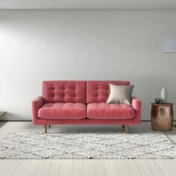 Habitat Fenner Velvet 2 Seater Sofa - Moss Green 15 Habitat Fenner Velvet 2 Seater Sofa - Moss Green -Home Sales Store 1345166 R Z002C