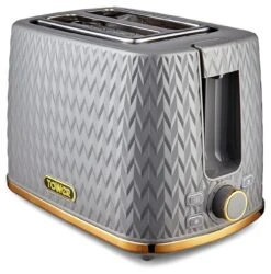 Tower T20054GRY Empire 2 Slice Toaster - Grey