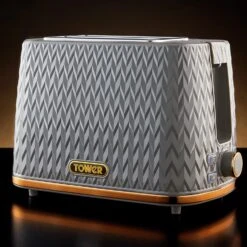 Tower T20054GRY Empire 2 Slice Toaster - Grey -Home Sales Store 1345324 R Z006A