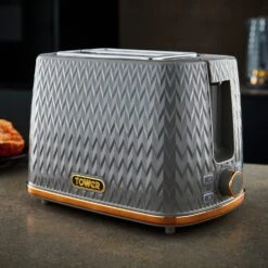 Tower T20054GRY Empire 2 Slice Toaster - Grey -Home Sales Store 1345324 R Z007A