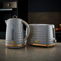 Tower T20054GRY Empire 2 Slice Toaster - Grey -Home Sales Store 1345324 R Z008A