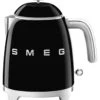 Smeg KLF05BLUK 50's Style Retro Mini Kettle - Black -Home Sales Store 1346749 R Z001A