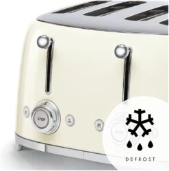 Smeg TSF03CRUK 50's Style Retro 4 Slice Toaster - Cream -Home Sales Store 1346873 R Z003A