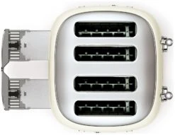 Smeg TSF03CRUK 50's Style Retro 4 Slice Toaster - Cream -Home Sales Store 1346873 R Z008A