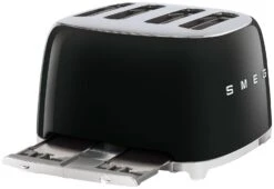Smeg TSF03BLUK 50's Style Retro 4 Slice Toaster - Black -Home Sales Store 1346907 R Z006A