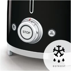 Smeg TSF01BLUK 50's Style Retro 2 Slice Toaster - Black -Home Sales Store 1346945 R Z003A