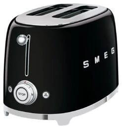 Smeg TSF01BLUK 50's Style Retro 2 Slice Toaster - Black -Home Sales Store 1346945 R Z005A
