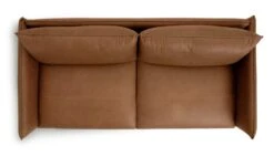 Habitat Moore Leather 3 Seater Sofa - Tan -Home Sales Store 1352616 R Z005A
