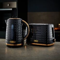 Tower T10052BLK Empire Kettle - Black -Home Sales Store 1357439 R Z006A