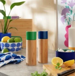 Habitat Emerald Salt And Pepper Mill Set - Blue And Green -Home Sales Store 1358139 R Z001C