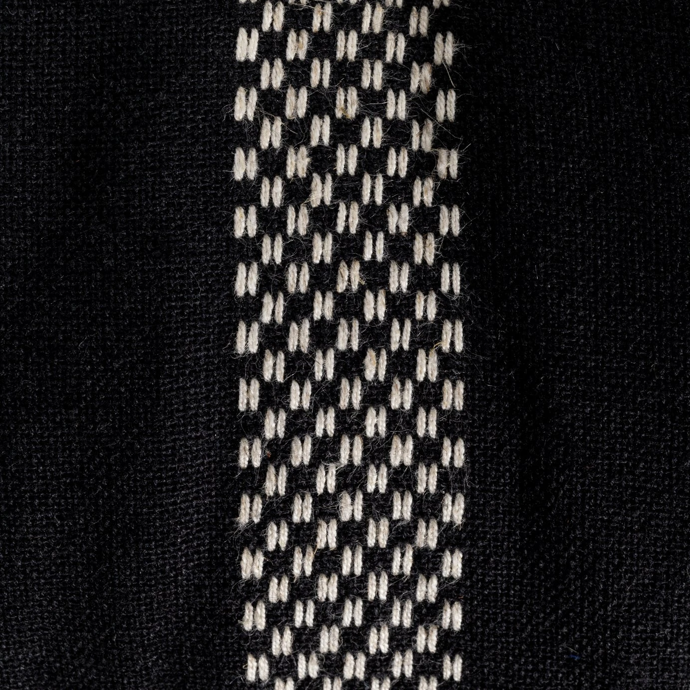 Habitat Woven Stripe Pack Of 2 Seat Cushion - Black 5 Habitat Woven Stripe Pack Of 2 Seat Cushion - Black - Image 3