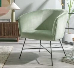 Habitat Jax Metal Accent Chair - Mint Green -Home Sales Store 1403950 R Z001C