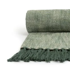 Habitat Recycled Throw - Green - 125x150cm -Home Sales Store 1406775 R Z002A