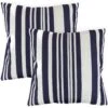 Streetwize Blue Stripes Outdoor Cushion - Pack Of 4 2 Streetwize Blue Stripes Outdoor Cushion - Pack Of 4 -Home Sales Store 1480148 R Z001A