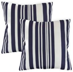 Streetwize Blue Stripes Outdoor Cushion - Pack Of 4