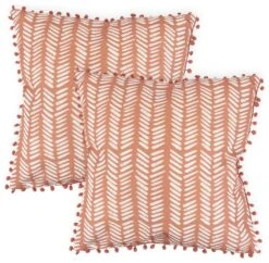 Streetwize Terracotta Fern Outdoor Cushion - Pack Of 4 -Home Sales Store 1480186 R Z004A