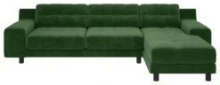 Habitat Hendricks Velvet Corner Chaise Sofa - Moss Green -Home Sales Store 1480825 R Z003A