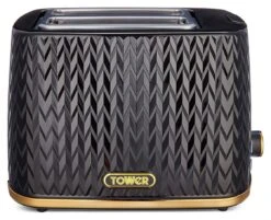 Tower T20054BLK Empire 2 Slice Toaster - Black -Home Sales Store 1484230 R Z002A