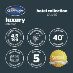 Silentnight Hotel Collection 4.5 Tog Duvet - Single -Home Sales Store 1487316 R Z009A