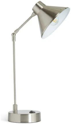 Habitat Bobby Metal Desk Lamp - Silver -Home Sales Store 1719307 R Z001C