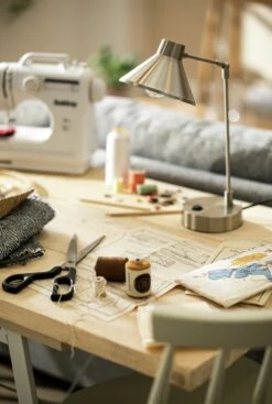 Habitat Bobby Metal Desk Lamp - Silver -Home Sales Store 1719307 R Z002C