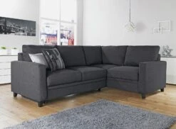Habitat Seattle Right Corner Fabric Sofa Bed - Charcoal -Home Sales Store 1834196 R Z001C
