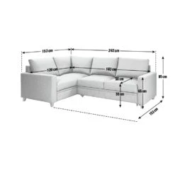 Habitat Seattle Right Corner Fabric Sofa Bed - Charcoal -Home Sales Store 1834196 R Z020A