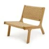 Habitat Faro Woven Paper Rope And Oak Accent Chair - Natural -Home Sales Store 1950991 R Z002A
