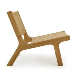 Habitat Faro Woven Paper Rope And Oak Accent Chair - Natural -Home Sales Store 1950991 R Z004A