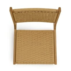Habitat Faro Woven Paper Rope And Oak Accent Chair - Natural -Home Sales Store 1950991 R Z005A