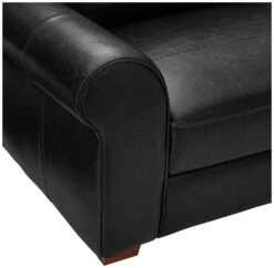 Habitat Salisbury Leather Left Hand Corner Sofa - Black -Home Sales Store 1954526 R Z009A