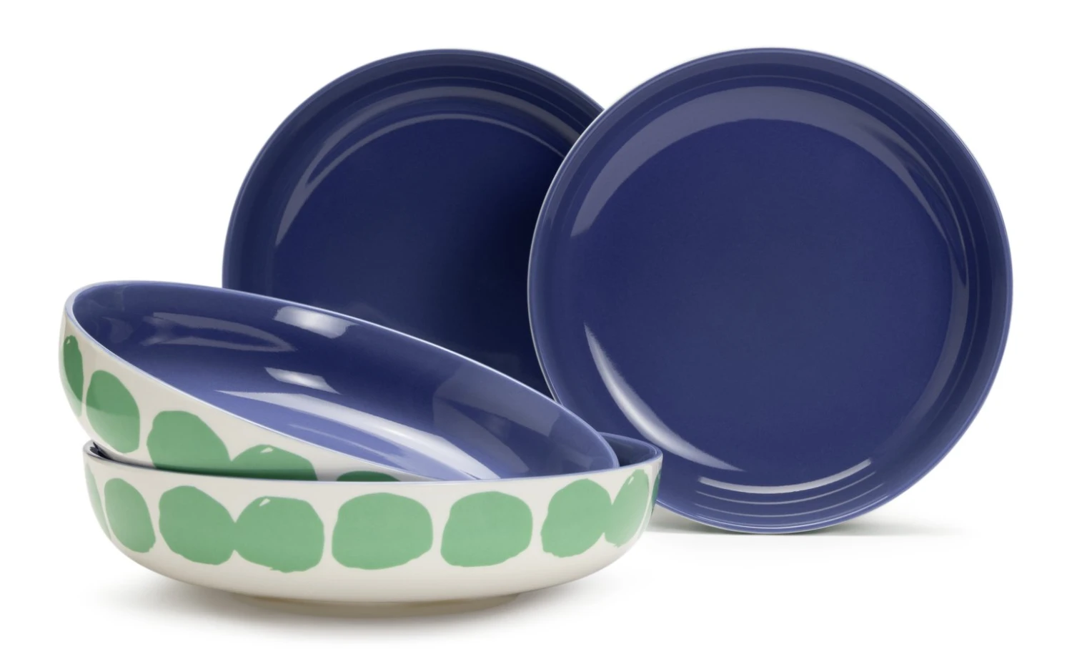 Habitat Abstract 4 Piece Stoneware Pasta Bowl 3 Habitat Abstract 4 Piece Stoneware Pasta Bowl