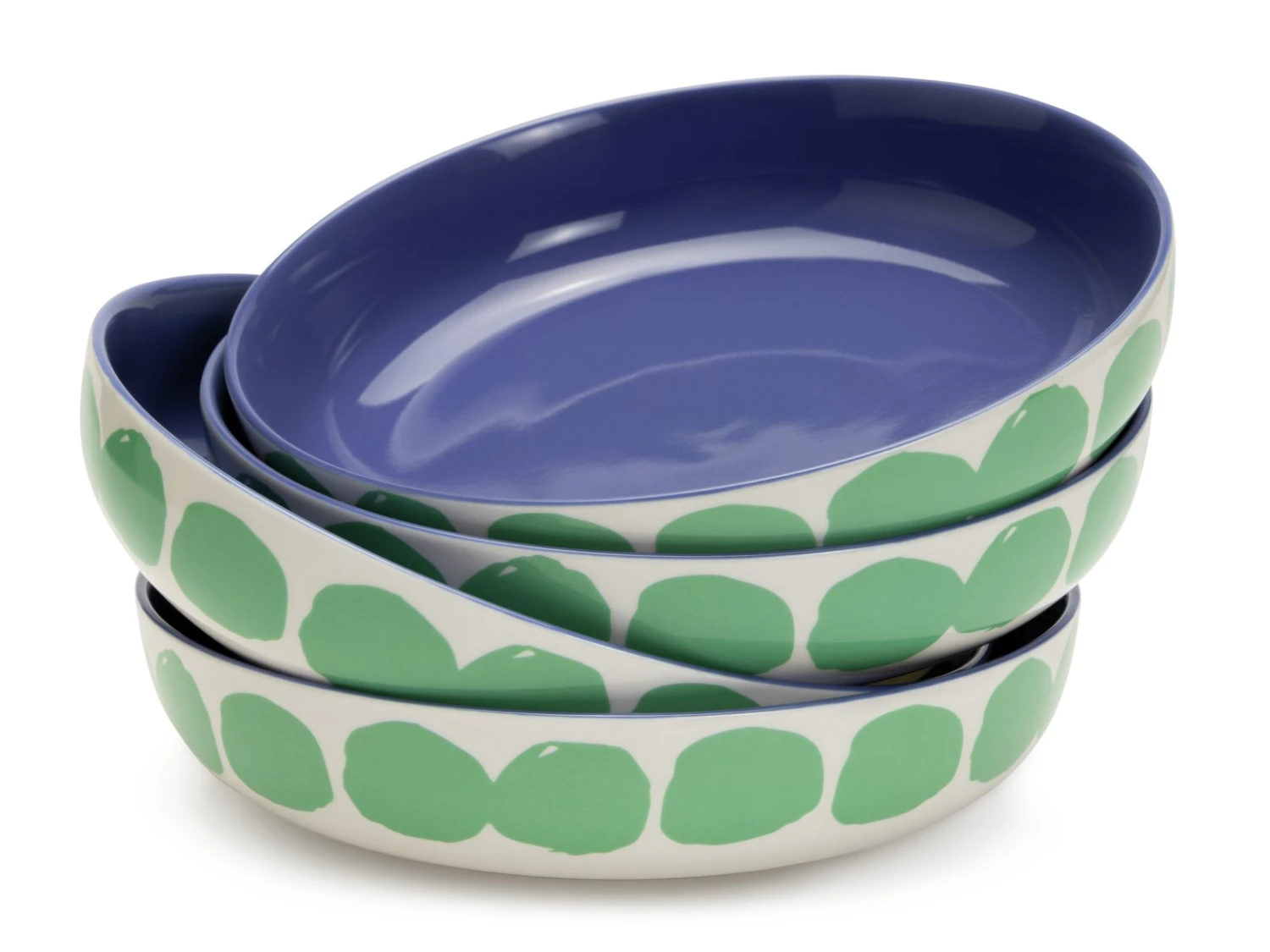 Habitat Abstract 4 Piece Stoneware Pasta Bowl 6 Habitat Abstract 4 Piece Stoneware Pasta Bowl - Image 4
